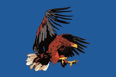 Fahne Flagge Adler blau Premiumqualität