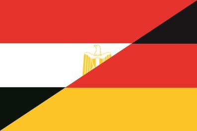 Fahne Flagge Ägypten-Deutschland Premiumqualität