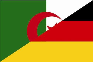 Fahne Flagge Algerien-Deutschland Premiumqualität