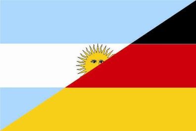 Fahne Flagge Argentinien-Deutschland Premiumqualität