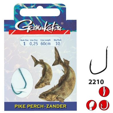 Gamakatsu Pike / Perch Haken 2210 S