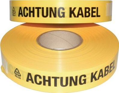 Multicoll 15 015 040 250 01 0001 Trassenwarnband Aufdruck Achtung Kabel Breite