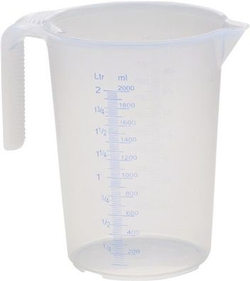 Hünersdorff 937500 Messkanne 2000 ml Polypropylen transparent D151xH206mm Griff