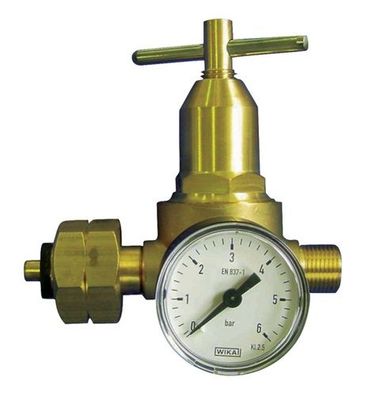 KAYSER 44412 Propankleindruckregler mit Manometer 0,5 - 6 bar 18 kg/h W 21,8 x