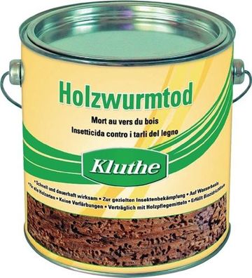 KLUTHE 031060330000-0593 Holzschutzmittel Holzwurmtod farblos 0,75 l