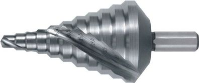 RUKO 101090 Stufenbohrer Bohrbereich 6,5 - 40,5 mm HSS spiralgenutet Schneidena