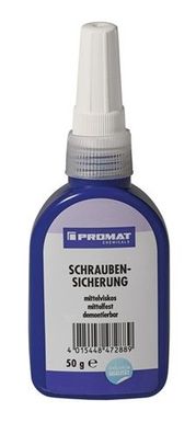 PROMAT Schraubensicherung 50 g mittelfest mittelviskos blau