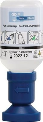 PLUM 4752 Augenspülflasche pH Neutral 200 ml 3 Jahre (ungeöffnete Flasche) DIN E