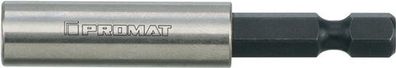 PROMAT Bithalter 1/4 Zoll F 6,3 1/4 Zoll C 6,3 Magnet Länge 60 mm