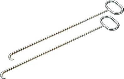 HÄRKE 480052 Kanaldeckelheber Länge 800 mm mit spitzem U-Haken verzinkt