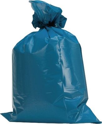 Kunststoffsack 120 l LD-PE blau 60 µm B700xL1100mm 250 Stück