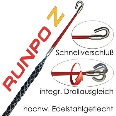Runpotec 20273 Kabeleinziehstrumpf Kabel-Ø 6-9 mm