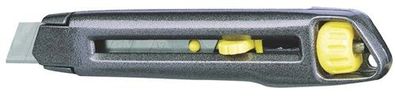 Stanley 0-10-018 Cuttermesser Interlock Klingenbreite 18 mm Länge 165 mm Metall-