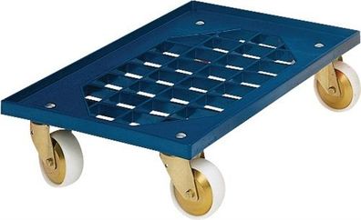Kistenroller Tragfähigkeit 250 kg Polymer-Bereifung L600xB400mm ABS-Kunststoff