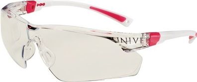 UNIVET 506U.03.02.00 Schutzbrille 506 UP EN 166, EN 170 Bügel weiß rosa, Scheibe