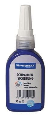 PROMAT Chemicals Schraubensicherung 50 g hochfest hochvikos rot DVGW