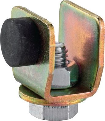 HELM 030080 Stopper 300 P Profil 300 Stahl Oberfläche verzinkt, gelb