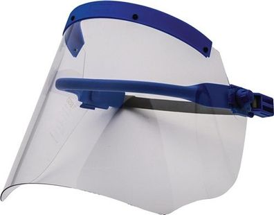 VOSS 35850000 Elektrikerschutzschild glasklar, mit Helmhalterung 460 x 200 mm E