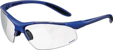 PROMAT Schutzbrille Daylight Premium EN 166 Bügel dunkelblau, Scheibe klar Poly