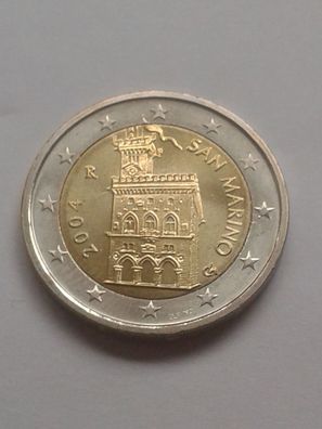 2 euro 2004 San Marino Kursmünze aus KMS 2 euro Burg Wehrturm