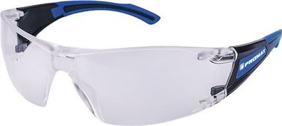 PROMAT Schutzbrille Daylight Modern EN 166 Bügel schwarz/ dunkelblau, Scheibe kl