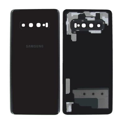 Original Samsung Galaxy S10+ G975F Akkudeckel Backcover Prism Black Akzeptabel