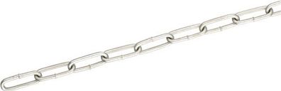 Rundstahlkette Kettennennstärke 4,0 mm C 40 30m/Bund feuerverzinkt · C-Glieder ·