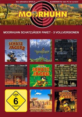 Moorhuhn Schatzjäger Paket - 3 Vollversionen - Adventure - PC - Download