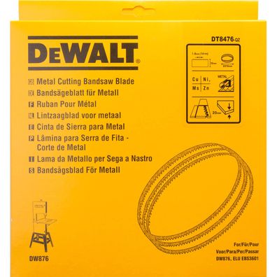 DeWalt Bandsägeblatt DT8476 für DW876 Extrem scharfe, gehärtete Zähne - 12mm