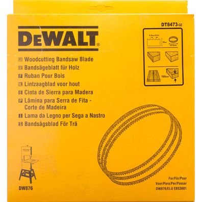 DeWalt Bandsägeblatt DT8473 für DW876 Extrem scharfe, gehärtete Zähne - 16mm
