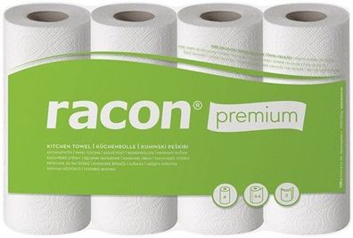 RACON 100602-02 Küchenrolle racon® premium K-2 B220xL250ca. mm weiß 2-lagig, per