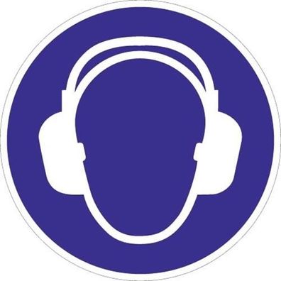 Gebotszeichen Gehörschutz benutzen Kunststoff