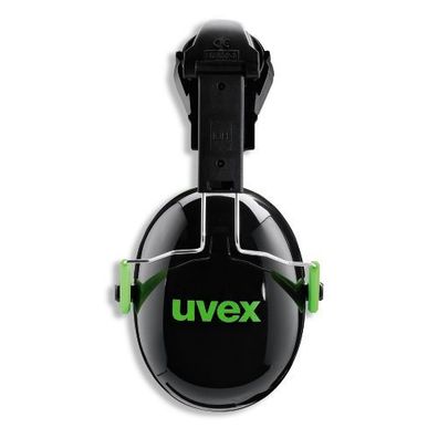Uvex 2600201 Kapselgehörschutz K1H 2600201 schwarz, grün SNR 27 dB Größe S, M, L