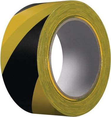 Warnband Extra 339 PVC schwarz/gelb L.33m B.50mm