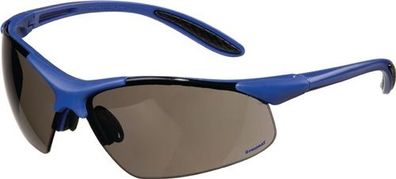 PROMAT Schutzbrille Daylight Premium EN 166 Bügel dunkelblau, Scheibe smoke Pol