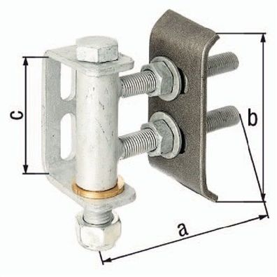 GAH 411350 Torband 135x136x101mm Stahl roh