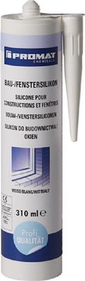 PROMAT Bau-/ Fenstersilikon weiß 310 ml