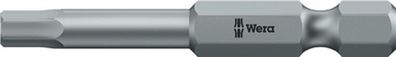 WERA 5059632001 Bit 840/4 Z 1/4 Zoll 5,0 mm Länge 89 mm zähhart, HEX-Plus