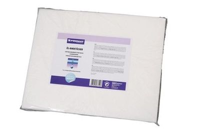 PROMAT Chemicals Ölbindetücher Länge 40 cm Breite 50 cm Stärke 1 cm 10 x 10 Tü