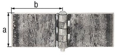 GAH 341541 Scharnier 50x60mm Stahl roh 5 mm