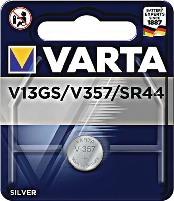 VARTA 04176 101 401 Knopfzelle Electronics 1,55 V 125 mAh SR44 11,6 x 5,4 mm
