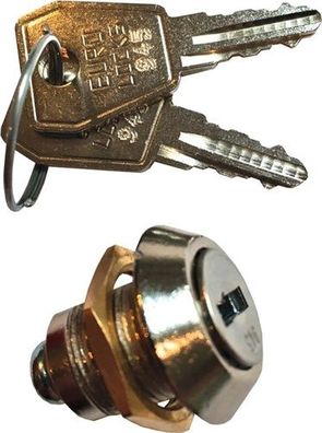 PROMAT Zylinderschloss mit zwei Schlüsseln passend für Werkstattwagen mit 4 Sc