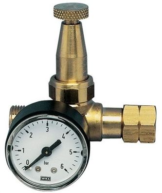 KAYSER 44311 Propankleindruckregler Mini mit Manometer 0,5 - 4 bar 6 kg/h G 3/8Z