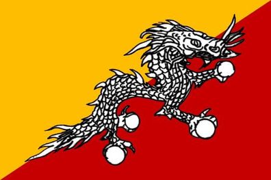 Fahne Flagge Bhutan Premiumqualität