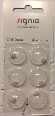 Signia Click Dome 4 mm open 6er Blister