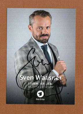 Sven Waasner ( Sturm der Liebe ) - Autogrammkarte