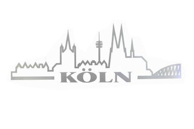 3D Autoaufkleber Skyline Köln Brücke Kölner Dom Stadt Auto Aufkleber 21A563 