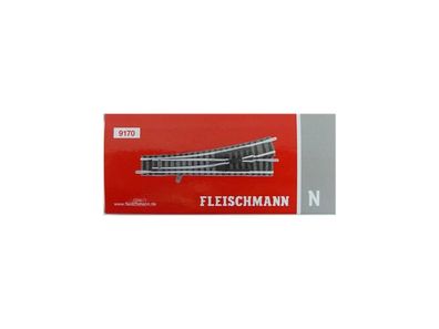 Fleischmann N 9170, Weiche links, neu, OVP