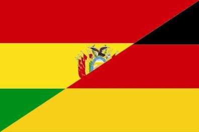 Fahne Flagge Bolivien-Deutschland Premiumqualität
