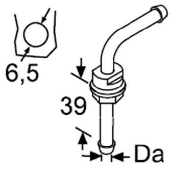 Tankentnehmer mit Montageteilen, Webasto, 9008021A